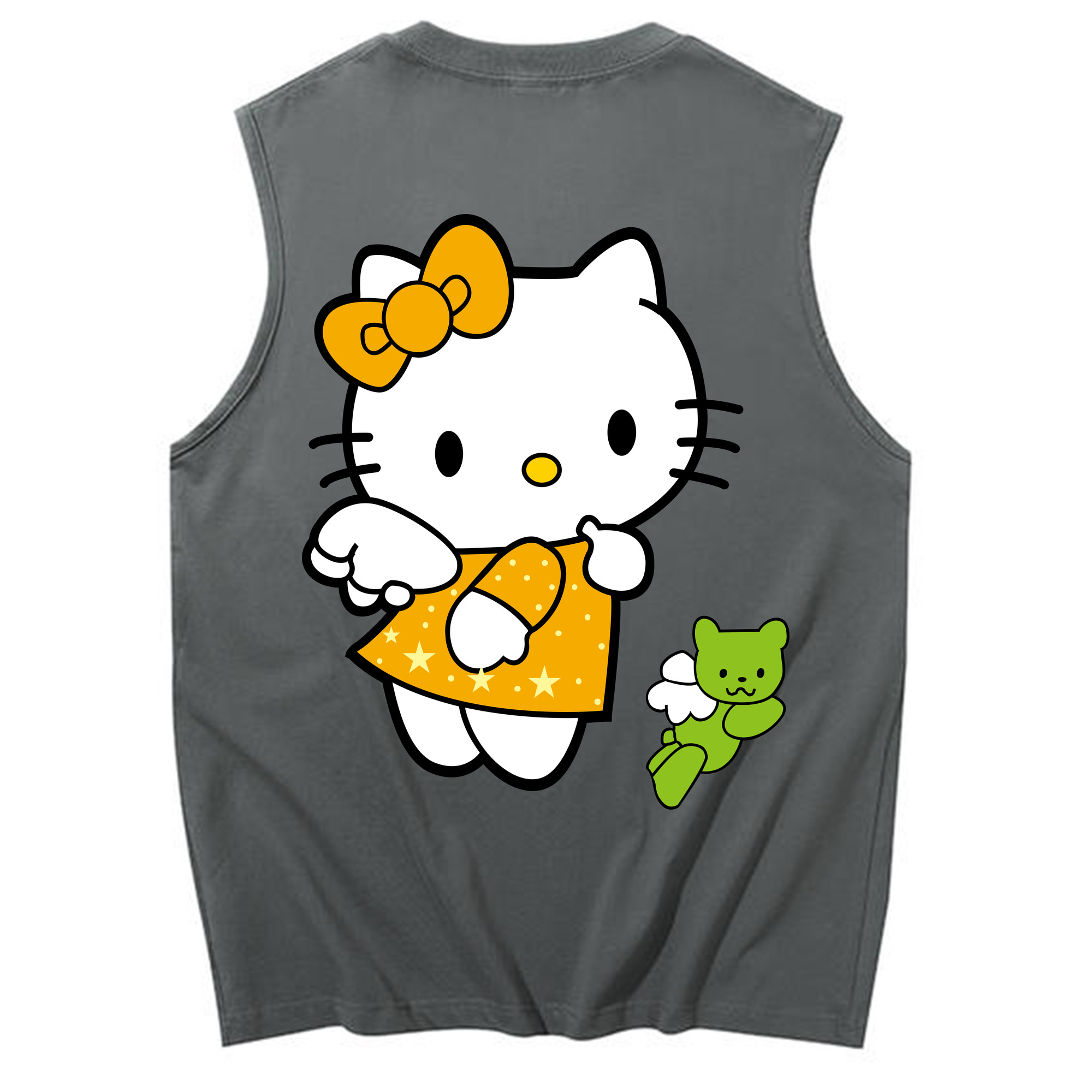 （画像用） Hello Kitty ハローキティ コットン100％タンクトップ（背面プリント）